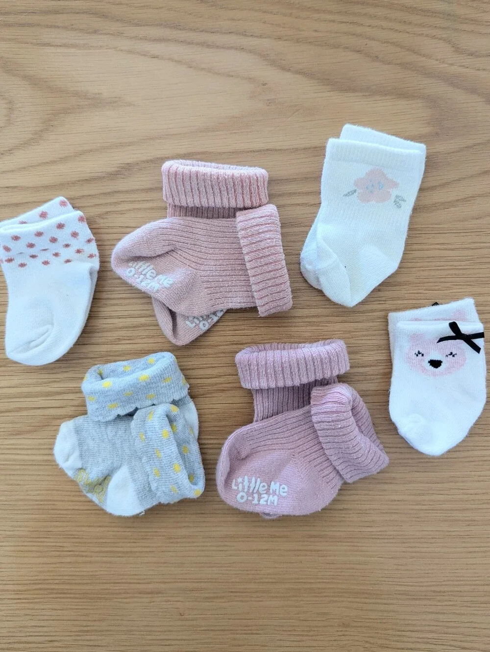 6 Pairs Of Baby Girl Socks